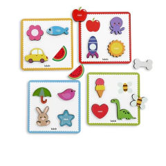BABEBI - TOQUE E ENCONTRE JOGO EDUCATIVO DE MADEIRA 3 ANOS - Mamu Kids Store
