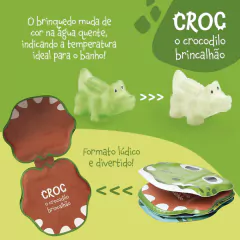 Imagem do MULTIKIDS - KIT LIVRO DE BANHO - CROCODILO BRINCALHÃO