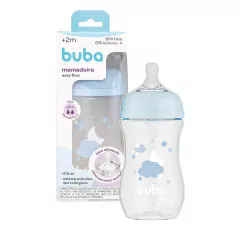BUBA - MAMADEIRA ANTICÓLICA EASY FLOW NUVEM 270ML - AZUL