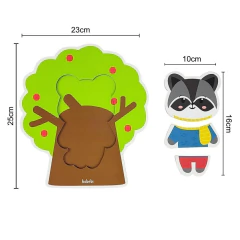 BABEBI - QUEBRA-CABEÇA EM MADEIRA MIX ANIMAIS - comprar online