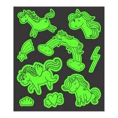 TATUFUN - GLOWFUN UNICÓRNIOS TATUAGEM TEMPORÁRIA BRILHA NO ESCURO