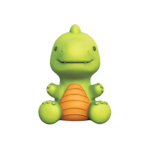 PAIS E FILHOS - BONECO DINO VERDE EM VINIL 18CM