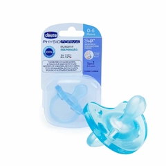 CHICCO - CHUPETA DE SILICONE SOFT TAM.1 AZUL 0-6M