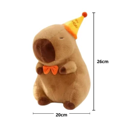 PELÚCIA CAPIVARA FELIZ ANIVERSÁRIO 26CM HAPPY BIRTHDAY - comprar online