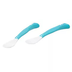 CLINGO - KIT 2 COLHERES ARTICULÁVEIS CLASSIC AZUL - Mamu Kids Store