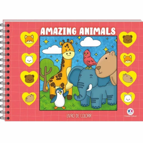 LIVRO DE COLORIR AMAZING ANIMALS - CIRANDA CULTURAL