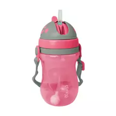 CLINGO - COPO COM ALÇA TECIDO E CANUDO COLORS ROSA - comprar online