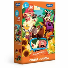 TOYSTER - QUEBRA CABEÇA FAZENDA RADICAL 30 PEÇAS - Mamu Kids Store