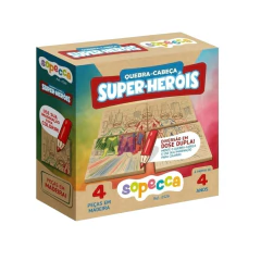 SOPECCA - QUEBRA CABEÇA 2X1 PINTE E MONTE SUPER-HERÓIS na internet