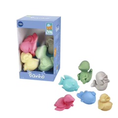 ROMA - BICHINHOS PARA BANHO COLEÇÃO COM 6 BICHINHOS