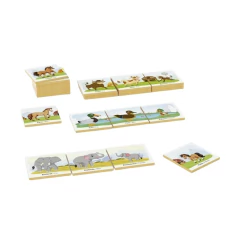 Imagem do JUNGES - CONHECENDO OS ANIMAIS PAIS E FILHOTES QUEBRA CABEÇA DIDÁTICO