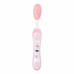 CHICCO - ESCOVA DE DENTE INFANTIL ULTRA MACIA 6M MENINA ROSA - Mamu Kids Store