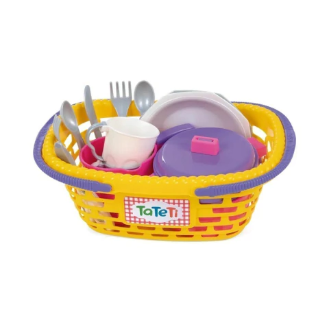 TATETI - CESTINHA KIT MINHAS LOUÇAS KIT ACESSÓRIO DE COZINHA