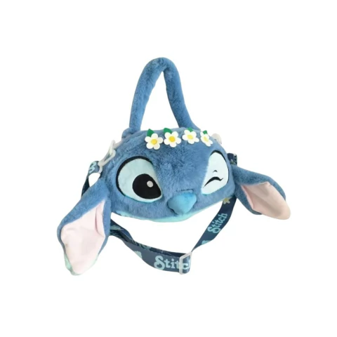 DISNEY - BOLSA DE MÃO 3D LILO E STITCH - STITCH FLORES