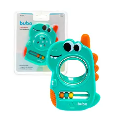 BUBA - CHOCALHO COM ESPELHINHO GIRATÓRIO DINO VERDE