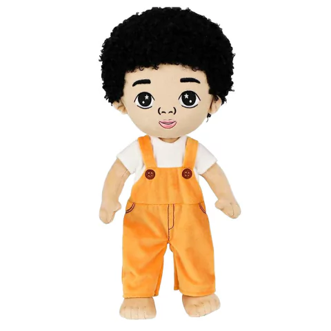 JUSTQUNSEEN - BONECO 50CM AFRO JARDINEIRA LARANJA
