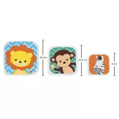 BUBA - KIT 3 POTINHOS ANIMAL FUN - comprar online