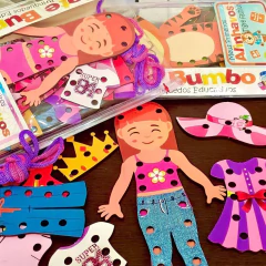 BATE BUMBO - MEUS PRIMEIROS ALINHAVOS PRINCESA FASHION - Mamu Kids Store