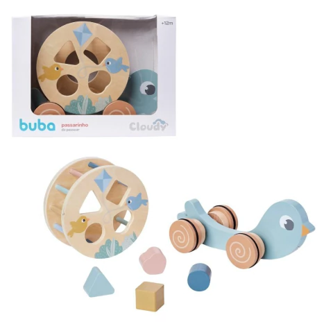 BUBA - PASSARINHO DE PASSEAR DIDÁTICO CLOUDY DE MADEIRA