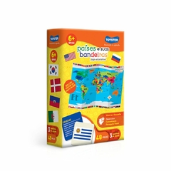 TOYSTER - JOGO EDUCATIVO - PAÍSES E SUAS BANDEIRAS