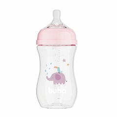 BUBA - MAMADEIRA ANTICÓLICA EASY FLOW ELEFANTE 270ML - ROSA na internet