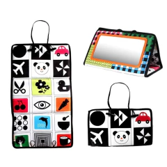 BRINQUEDO DE TECIDO COM ESPELHO PARA ESTÍMULOS E ATIVIDADES