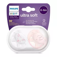 Imagem do AVENT - CHUPETA ULTRA SOFT DUPLA KOALA/COELHO 0-6M