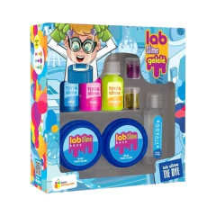 GELELÉ - SLIME PARA COLORIR TIE DYE KIT LAB na internet