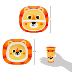 BUBA - KIT REFEICAO BUBAZOO LEÃO - 3 UNIDADES - comprar online