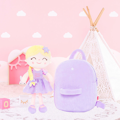 GLOVELEYA - MOCHILA COM BONECA PRINCESA ENCANTADA - RAPUNZEL na internet