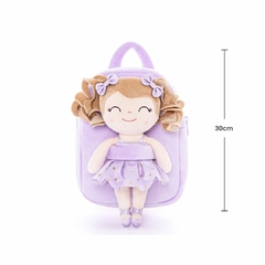 GLOVELEYA - MOCHILA COM BONECA BAILARINA LILÁS CACHOS - LOIRA - comprar online