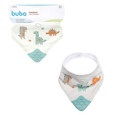 BUBA - BANDANA DE ALGODÃO COM MORDEDOR MAGIC DINO