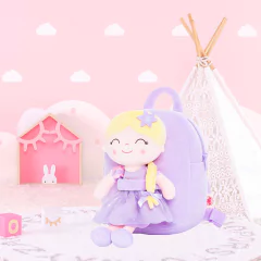 GLOVELEYA - MOCHILA COM BONECA PRINCESA ENCANTADA