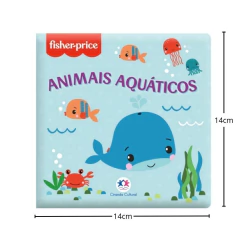 LIVRO DE BANHO ANIMAIS AQUÁTICOS COM ESPONJINHA - FISHER PRICE - comprar online
