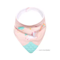 BUBA - BANDANA DE ALGODÃO COM MORDEDOR MAGIC UNICÓRNIO - Mamu Kids Store