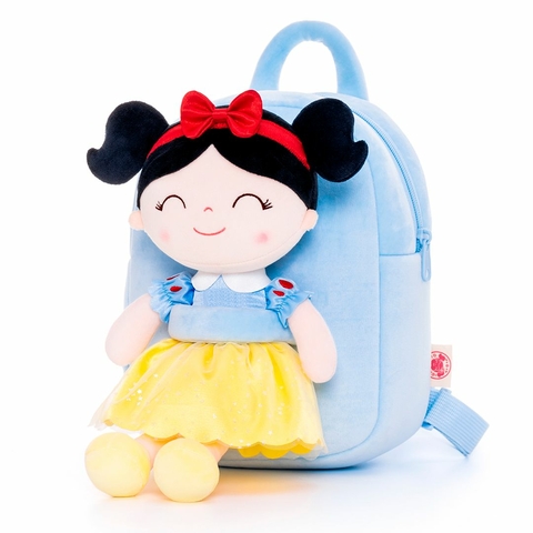 GLOVELEYA - MOCHILA COM BONECA PRINCESA ENCANTADA - BRANCA DE NEVE