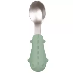 BUBA - KIT TALHERES CABO EM SILICONE - VERDE - Mamu Kids Store