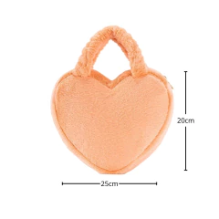 GLOVELEYA - BOLSA DE MÃO CORAÇÃO - LARANJA - comprar online