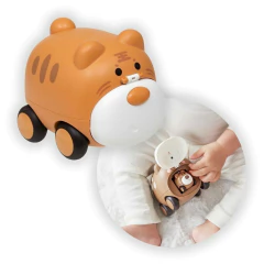 BUBA - CARRINHO DE FRICÇÃO ANIMAL COM FILHOTE MARROM CLARO na internet