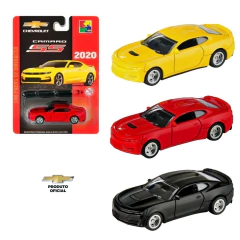 CARRINHO MINIATURA EM METAL CHEVROLET CAMARO SS 2020 ESCALA 1/64