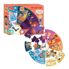 NIG - QUEBRA CABEÇA DE MADEIRA - MEU DIA A DIA - 20 PEÇAS