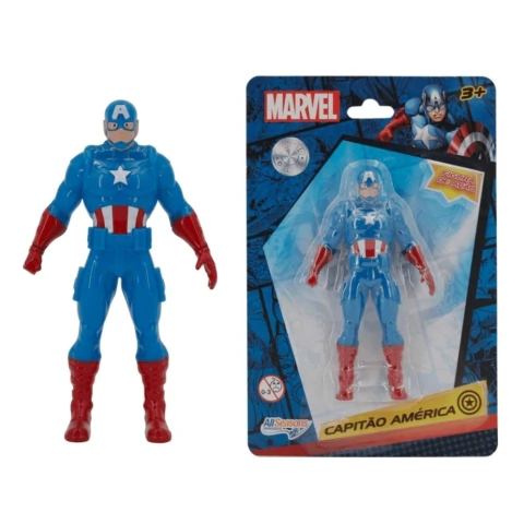 BONECO CAPITÃO AMÉRICA 9,5 CM - MARVEL - SMN