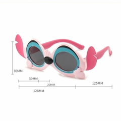ÓCULOS DE SOL INFANTIL COM PROTEÇÃO UV 40 STITCH - ROSA - comprar online