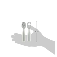 BUBA - KIT 2 COLHERES DE TREINAMENTO DE SILICONE - CINZA - comprar online