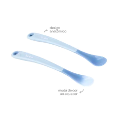 BUBA - KIT 2 COLHERES TERMOSSENSÍVEIS - AZUL na internet