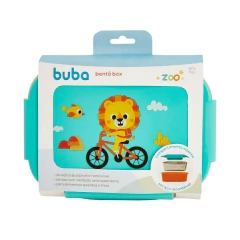 BUBA - BENTÔ BOX EM AÇO INOX BUBAZOO LEÃO 600ML - Mamu Kids Store