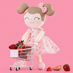 GLOVELEYA - BONECA 40CM SPRING CLÁSSICA - MORANGO - loja online