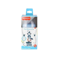 FISHER PRICE - MAMADEIRA ANTICÓLICA FIRST MOMENTS 330 ML - AZUL - Mamu Kids Store