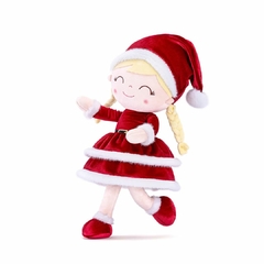 GLOVELEYA - BONECA 40CM SPRING NATAL LOIRA - VERMELHA COM SACOLA