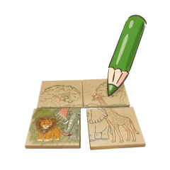 SOPECCA - QUEBRA CABEÇA 2X1 PINTE E MONTE SAVANA - Mamu Kids Store